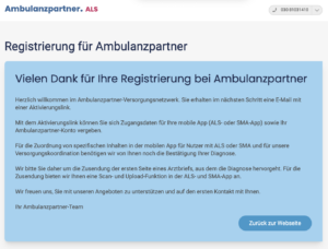 Ambulanzpartner-registrieren-amyotrophe-laterasklerose-ALS-aktivierungslink-empfangen